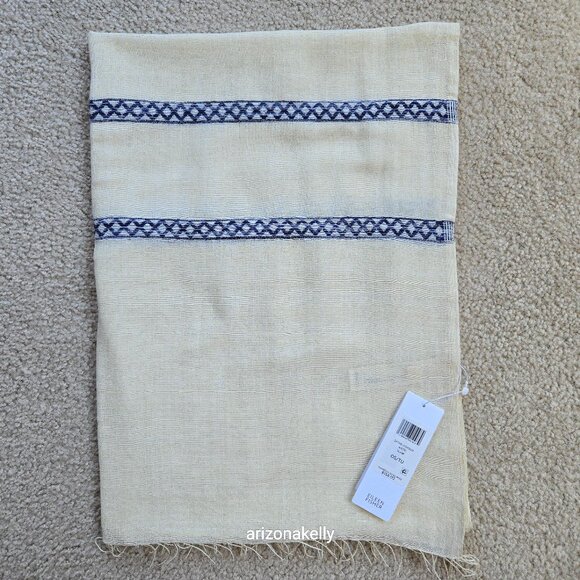 Eileen Fisher Accessories - NWT Eileen Fisher Handloomed Ethiopian Artisan Cotton Scarf